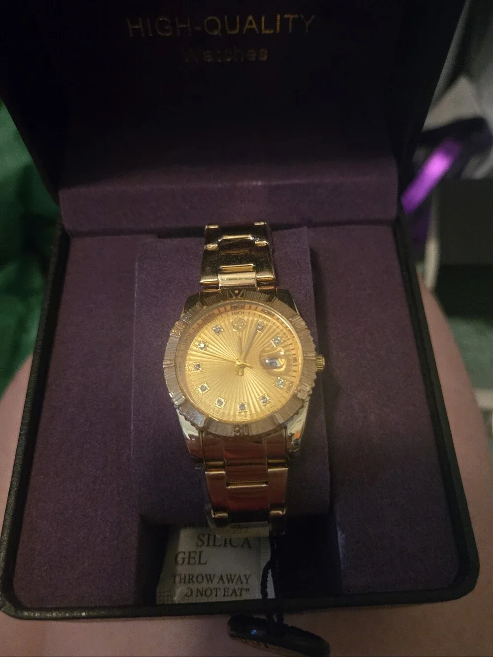 Ladies Gold Tone Dress Watch